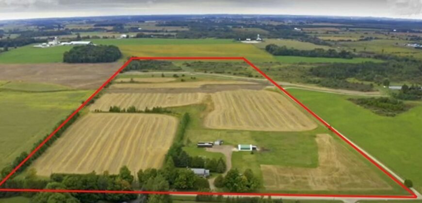 62.5 Acres Farm Land With Detached 2+2 Bedroom Bungalow