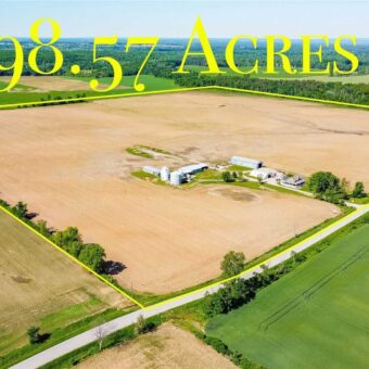 98.57 Acre Farm With House, 3 Barns, 1 Huge Workshop in Clearview, Ontario