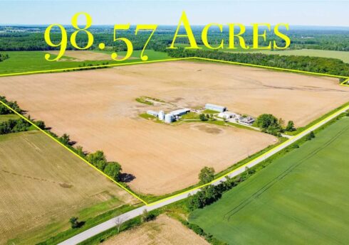 98.57 Acre Farm With House, 3 Barns, 1 Huge Workshop in Clearview, Ontario
