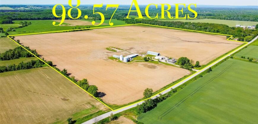 98.57 Acre Farm With House, 3 Barns, 1 Huge Workshop in Clearview, Ontario